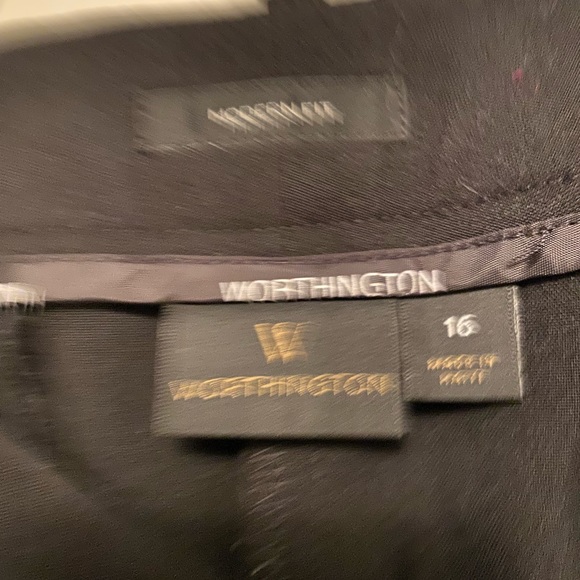Worthington modern fit black business pants Size 16 $20 - Picture 3 of 3